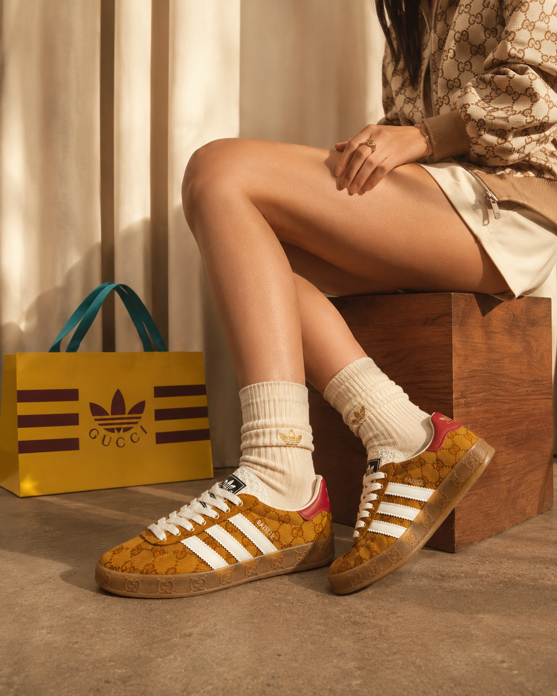 Gazelle Retro G-Monogram Brown Limited Edition