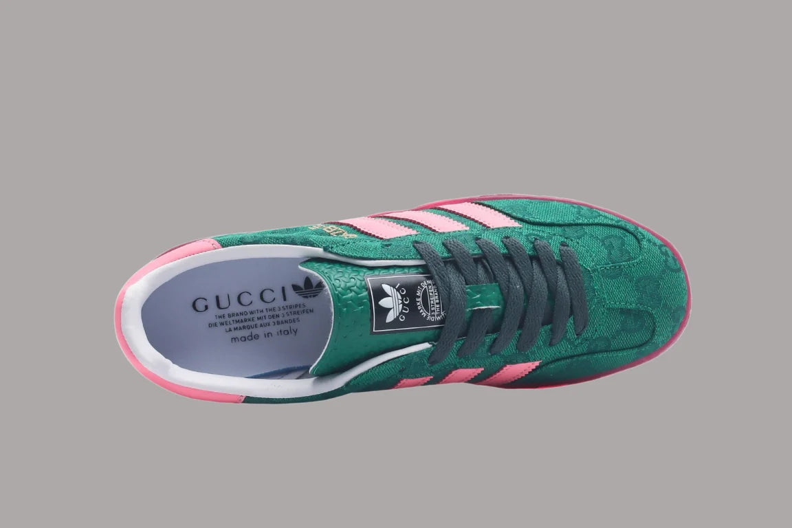 Gazelle Retro G-Monogram Green Pink Limited Edition