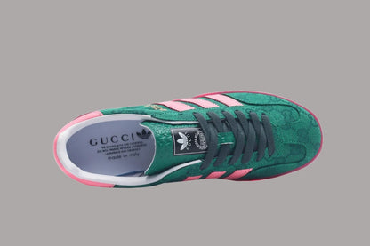 Gazelle Retro G-Monogram Green Pink Limited Edition