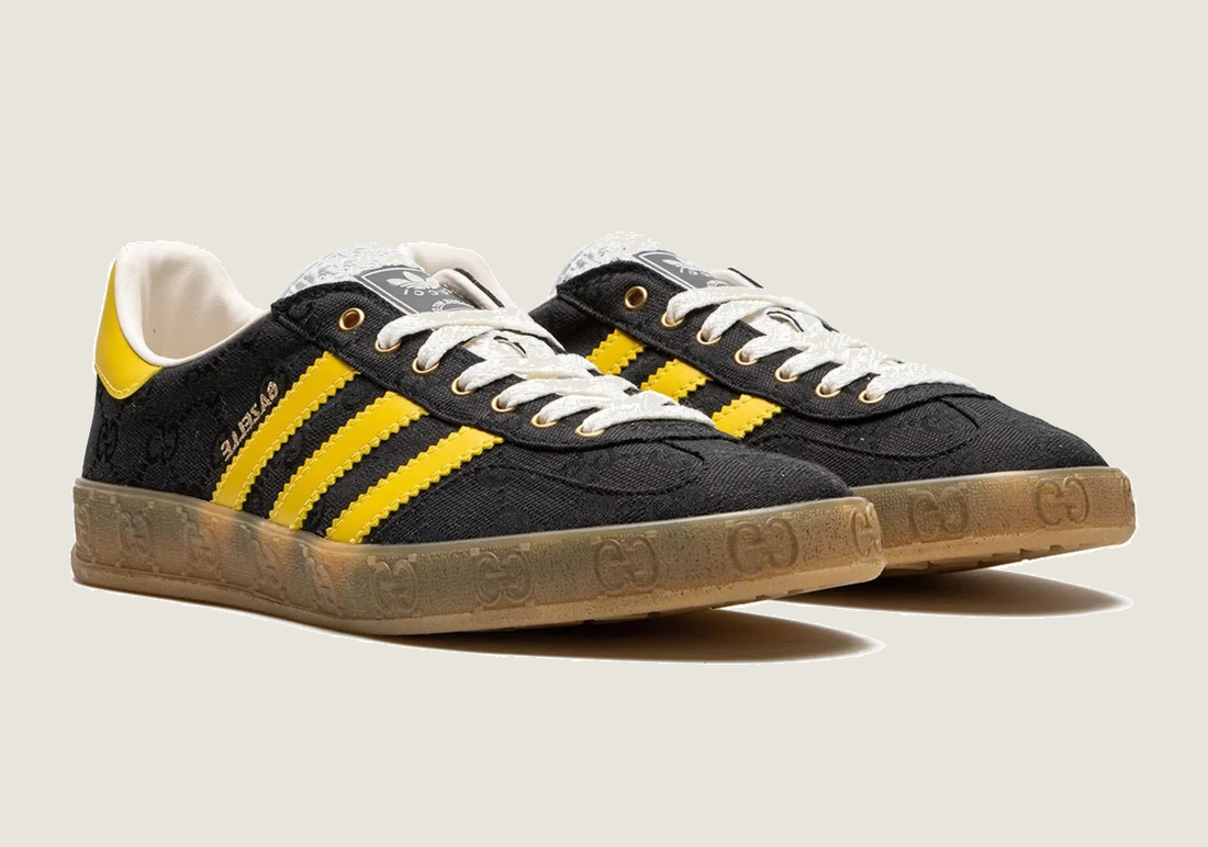 Gazelle Retro G-Monogram Black Yellow Limited Edition