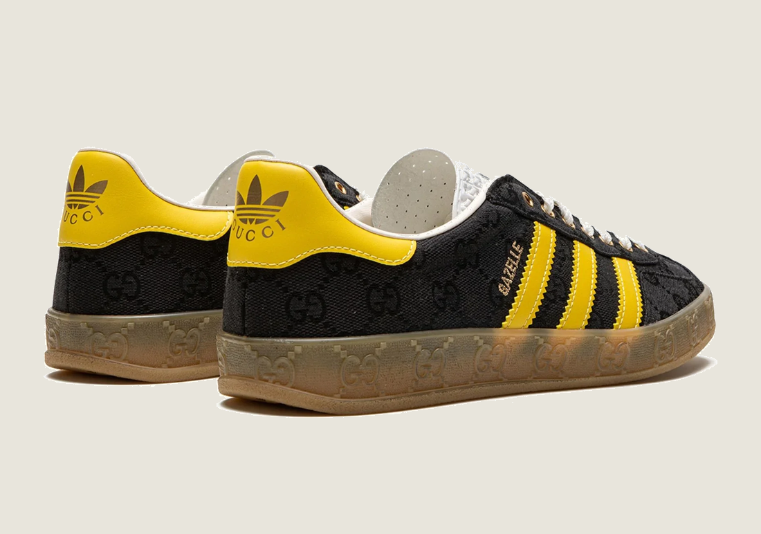 Gazelle Retro G-Monogram Black Yellow Limited Edition
