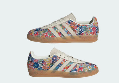 Samba OG- Liberty London Off White gum Collegiate Green