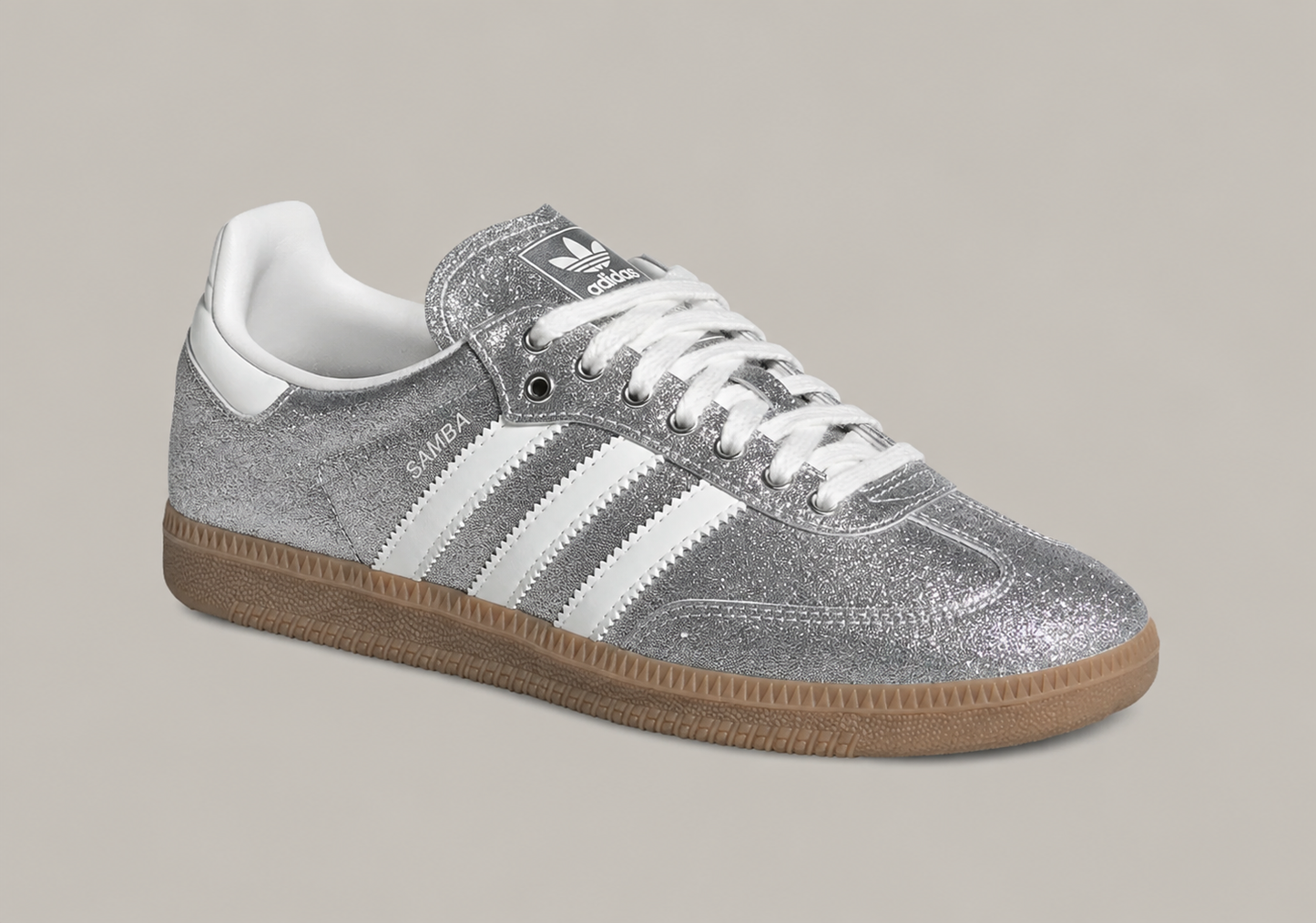 Disco Samba OG in Silver Glitter
