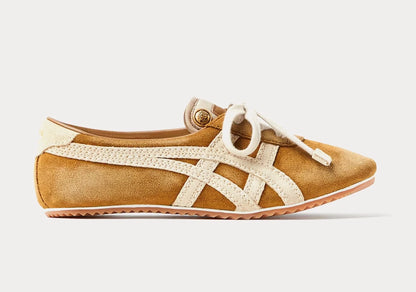 TAI-CHI Sakura Camel Suede Sneakers