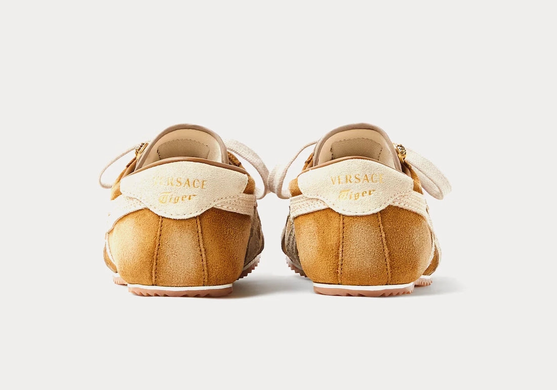 TAI-CHI Sakura Camel Suede Sneakers