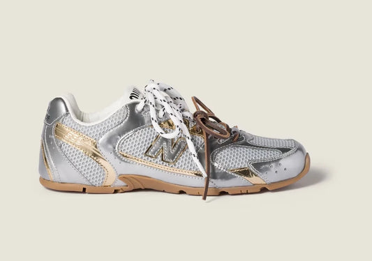 530 SL Runner – Leather and Mesh Metallic Gold Edition
