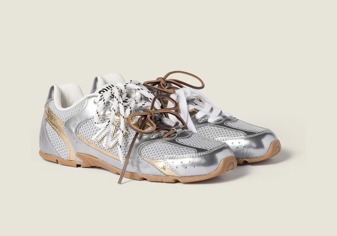 530 SL Runner – Leather and Mesh Metallic Gold Edition