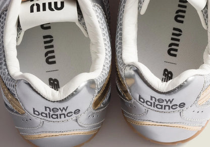 530 SL Runner – Leather and Mesh Metallic Gold Edition