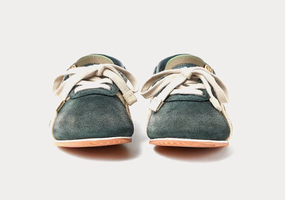 TAI-CHI Sakura Suede Green Low Top Sneakers