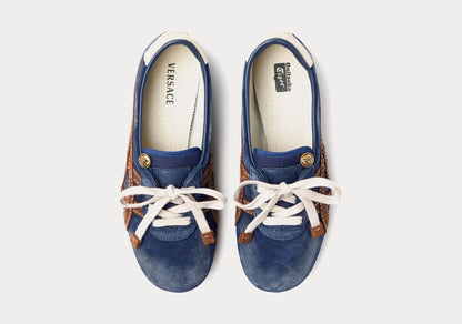 TAI-CHI Sakura Blue Suede Sneakers